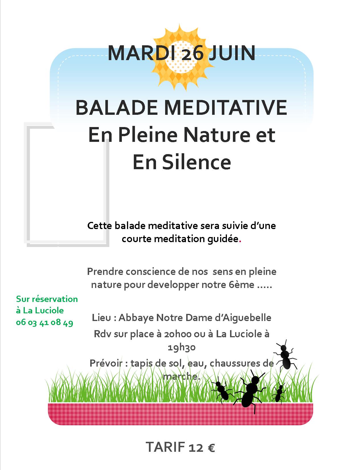 Affiche balade meditative